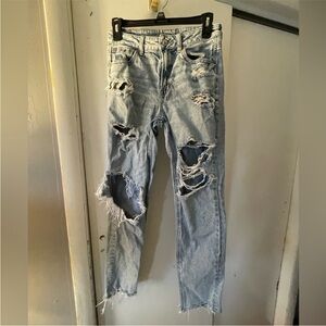 American Eagle Ripped Boyfriend Jeans
